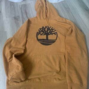 Timberland Men's Hooded Sweatshirt - Caramel Brown with Black Logo